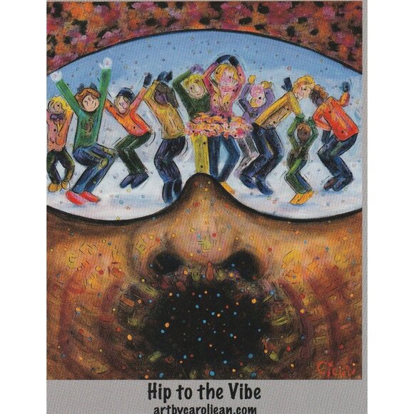 Hip To The Vibe Art Print Carol Jean 4x5 Art Card Steamboat Springs Colorado - Picture 1 of 2